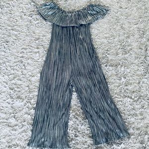 Shiny off the shoulder jumpsuit